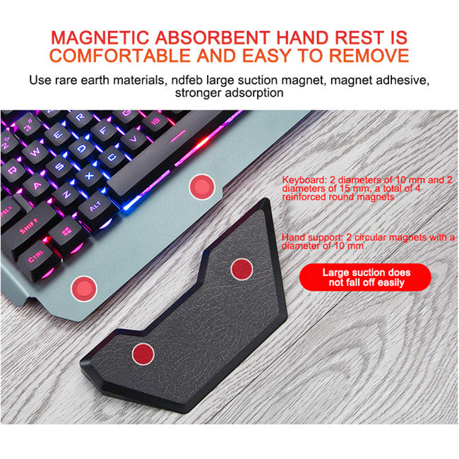 Ergonomic Mechanical Keyboard – RGB Backlight & Quiet Tactile Keys