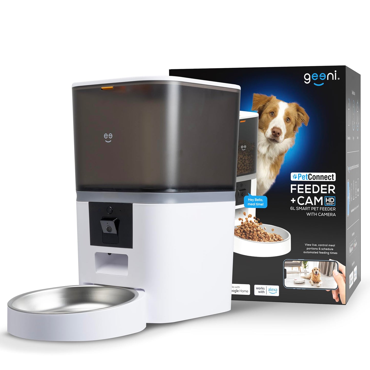 Smart Automatic Pet Feeder with HD Camera