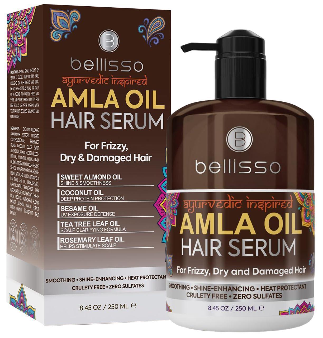 Amla Oil Hair Serum – Anti-Frizz & Heat Protection, 8.45 fl oz