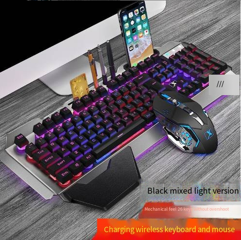 Ergonomic Mechanical Keyboard – RGB Backlight & Quiet Tactile Keys