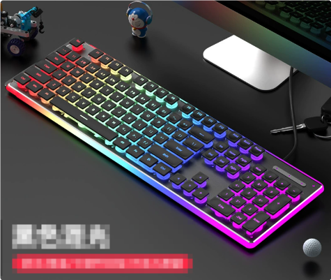 Ergonomic Mechanical Keyboard – RGB Backlight & Quiet Tactile Keys