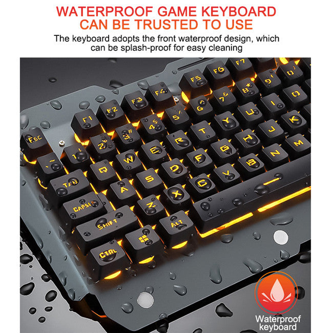 Ergonomic Mechanical Keyboard – RGB Backlight & Quiet Tactile Keys