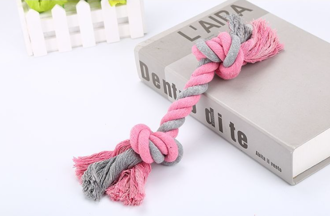 Large Cotton Knot Rope Dog Toy – 28cm Chew & Tug Toy
