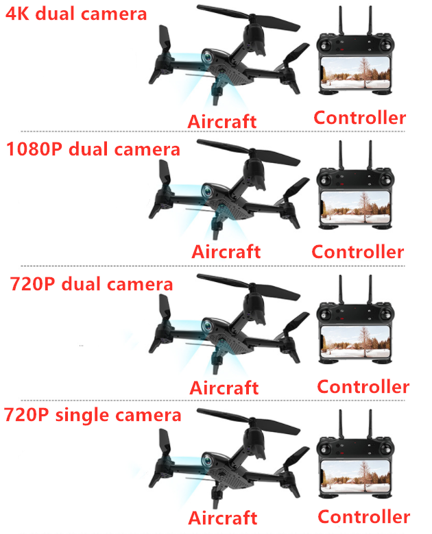 4K Dual Camera Drone – 22-Min Flight Time, Optical Flow & App Control