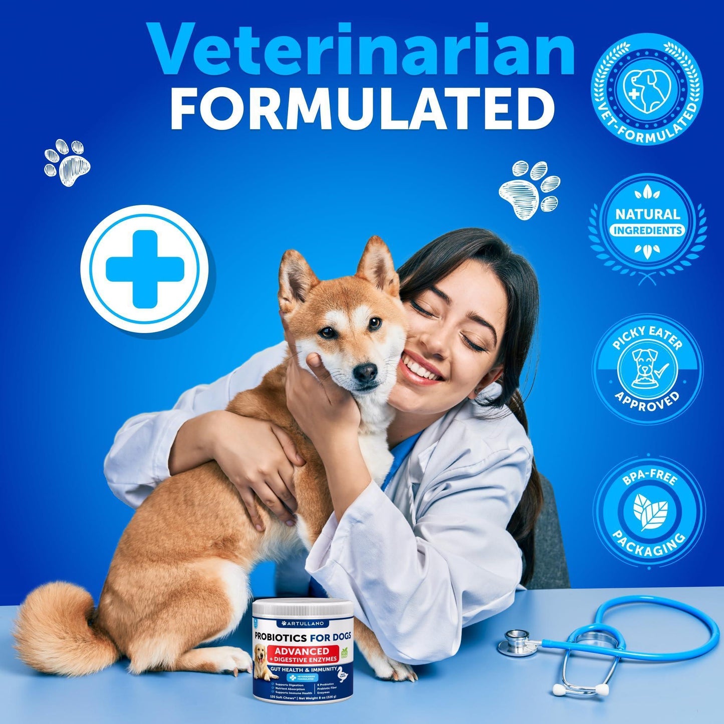 Dog Probiotic Soft Chews – 2 Pack, 240 Count