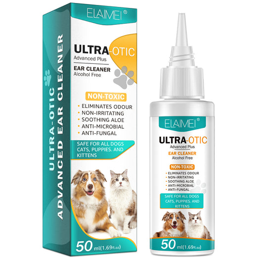 Pet Ear Cleaner – Gentle 50ml Solution for Dogs & Cats