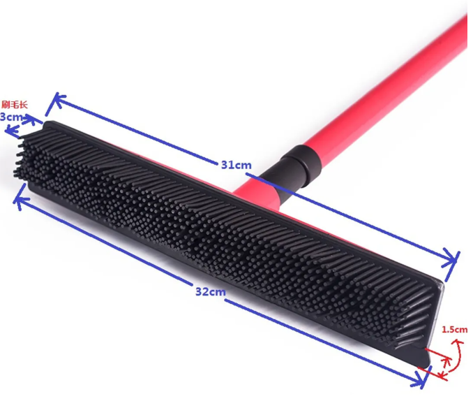Pet Hair Removal Broom Mop – Effortless Fur Cleanup for Any Floor