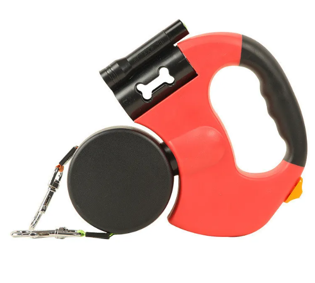 Double Dog Leash – Retractable & Tangle-Free for Two Dogs