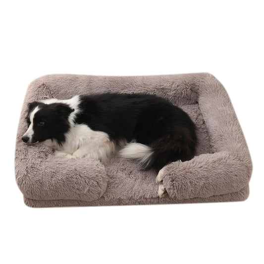 FurryNap Orthopedic Dog Bed — Memory Foam, Washable Cover, Anti-Anxiety