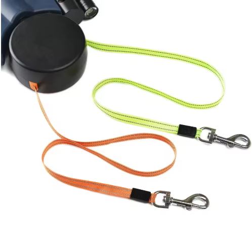 Double Dog Leash – Retractable & Tangle-Free for Two Dogs