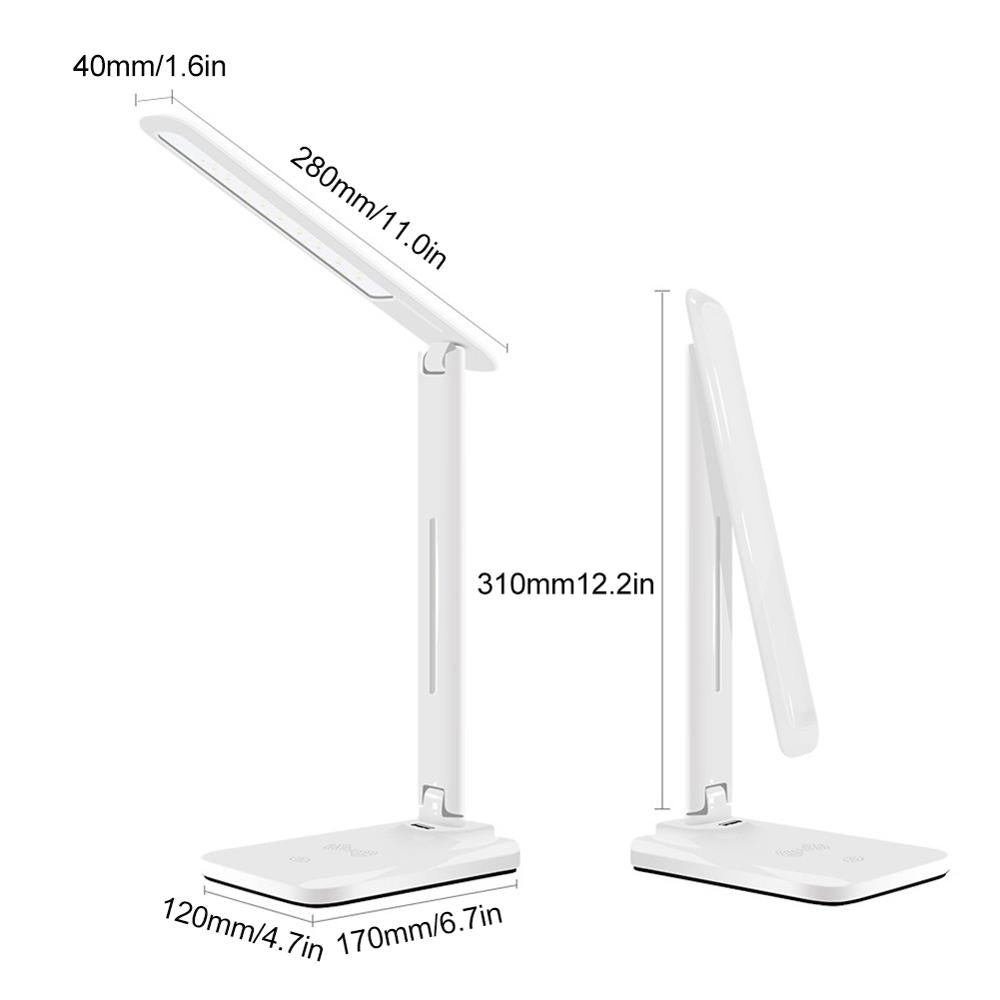 Reading Desk Lamp with Wireless Charging