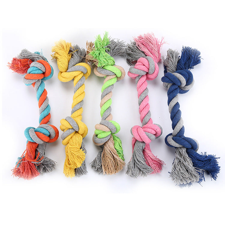 Large Cotton Knot Rope Dog Toy – 28cm Chew & Tug Toy