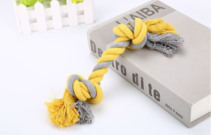Large Cotton Knot Rope Dog Toy – 28cm Chew & Tug Toy