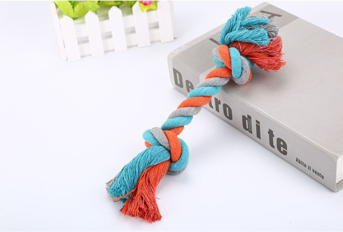 Large Cotton Knot Rope Dog Toy – 28cm Chew & Tug Toy