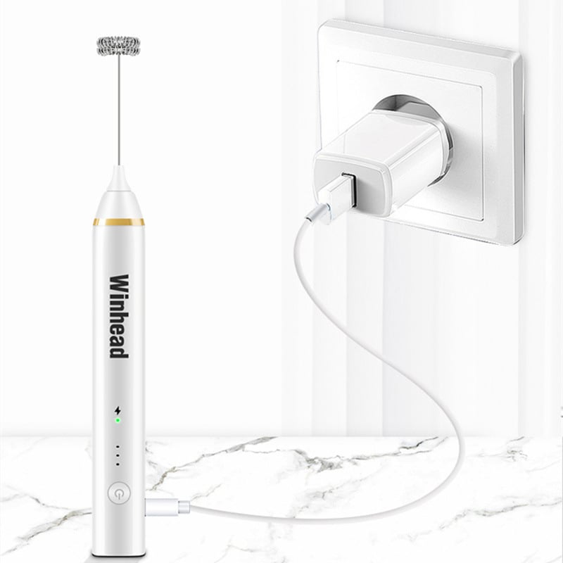 Rechargeable Hand-held Blender and Milk Shaker